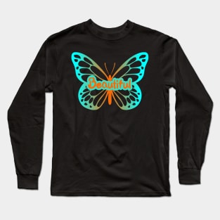 Vanishing Beautiful Butterfly Long Sleeve T-Shirt